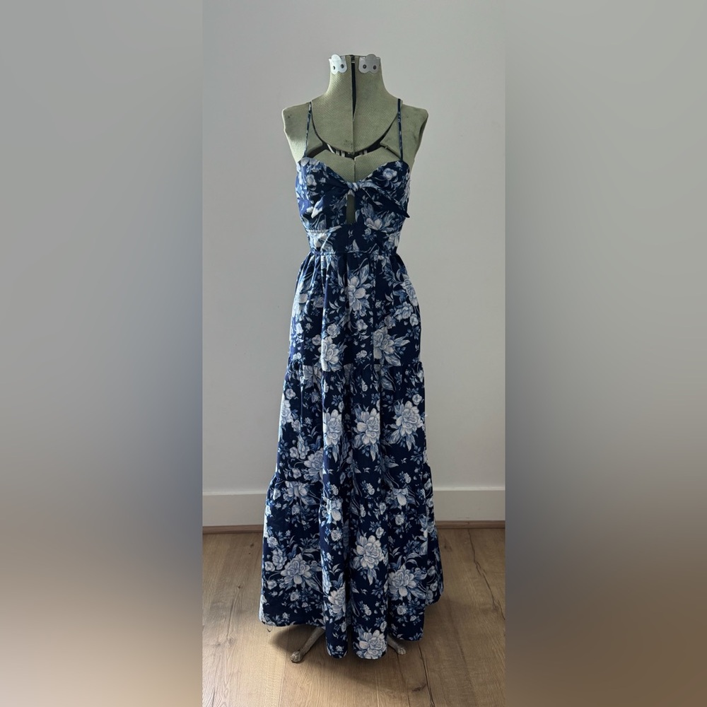 Trixxi | Blue Floral Maxi Dress | XS